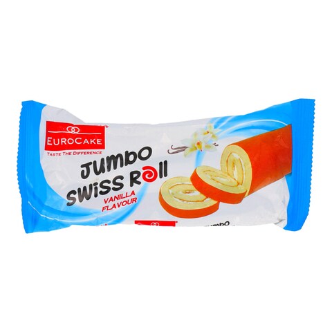 Euro cake jumbo swiss roll vanilla 50g 24pcs