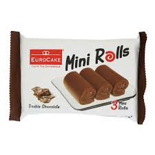 Eurocake 3mini rolls Chocolate  50gr