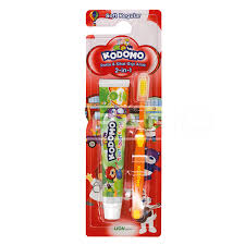 Kodomo toothpast & toothbrush lion