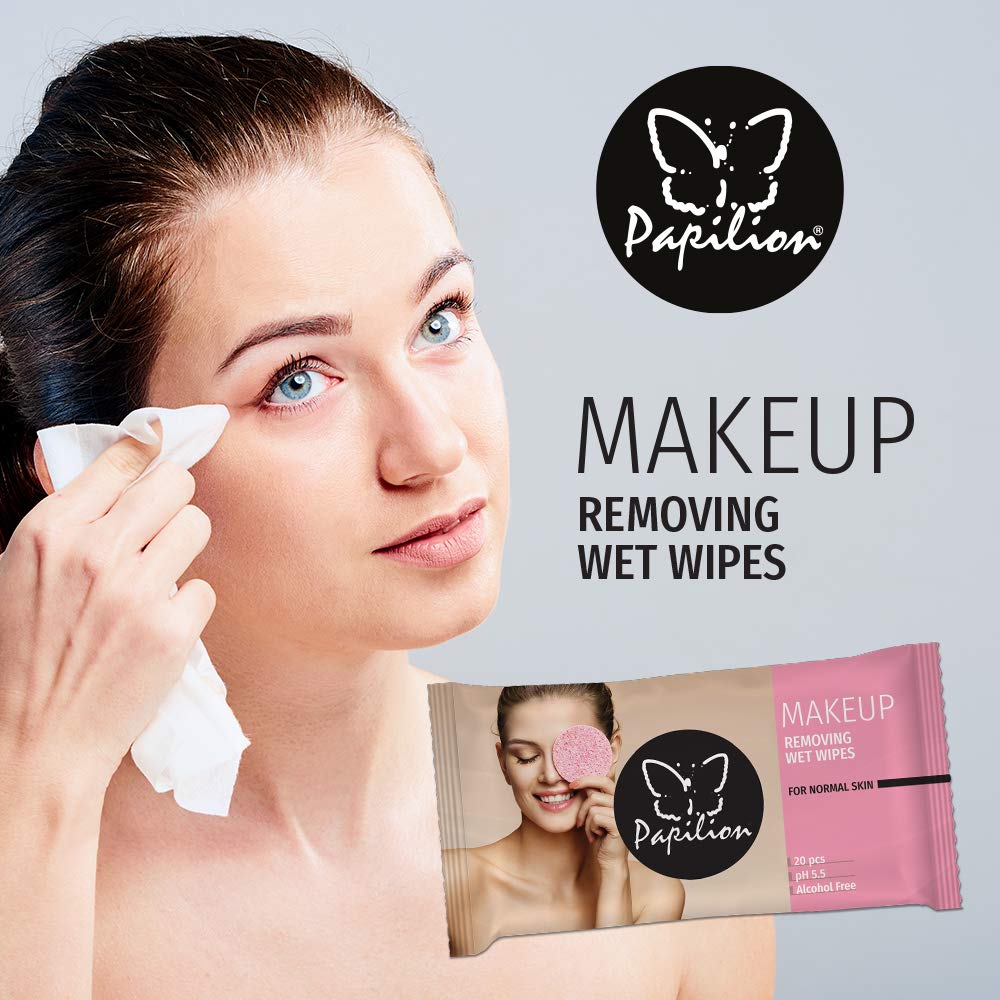 Papilion Makeup Removing Wet Wipes Power Scent 20pcs