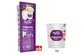 Hans Cappuccino Insant Coffe In Cup 120gr