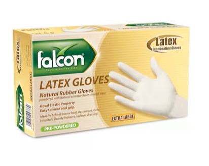 Falcon Per-powdered medium glove 100pcs