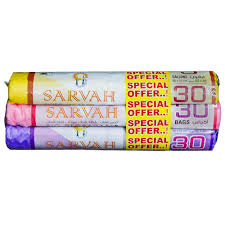 Sarvah Bio-Degradable Rose Scented Garbage Bags 30Bags