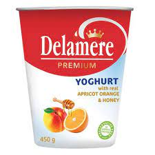 Delamere Premium Yoghurt With Real Apricot Orange&Honey 450g