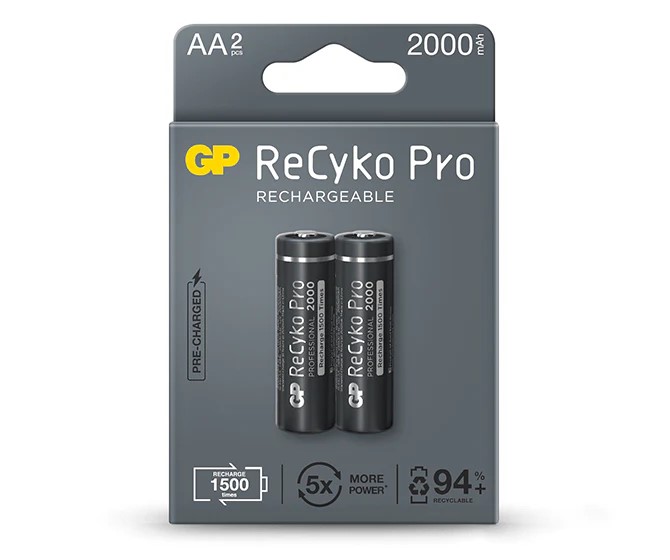 Gp Recyko Pro Battery 2000mah Aa2 (2pc)