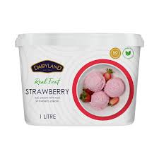 Dairyland Real Fruit Strawberry Ice Cream 1L
