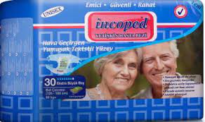 [A05573] Incoped Adult Diap Breathble Xl 30pcs 80kg