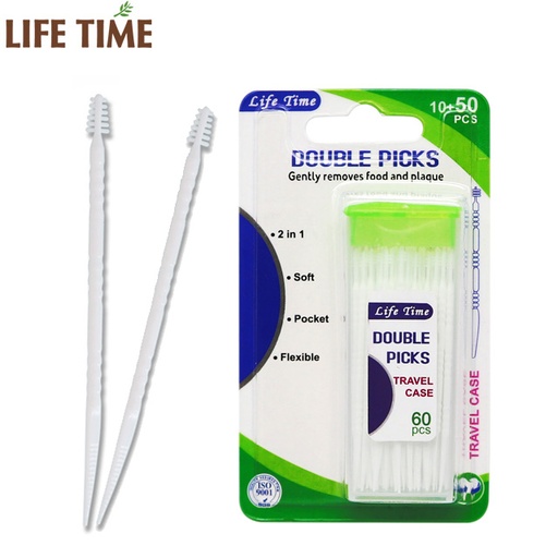 [A06461] Life Time Double Picks Gently Removes Food 60pcs