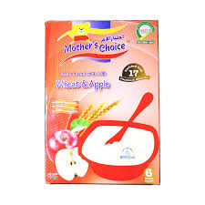 [A07355] Mothers Choice Cereal Wheat+Apple 250gr