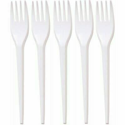[A08908] Plastic spoon Fork 50Pcs
