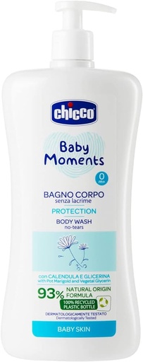[A14556] Chicco Baby Moments Protection Body Wash 750ml