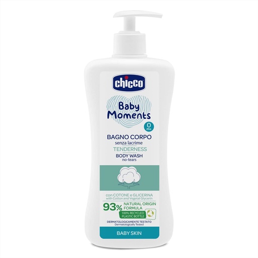 [A14819] Chicco Baby Moments Tendernes Body Wash 0m+ 500ml