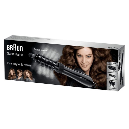 [A14845] Braun Satin Hair 5 Steam Power Dry Style & Refresh As530