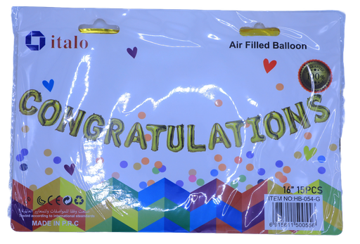 [A16123] Italo Congratulations No:Hb-054-G