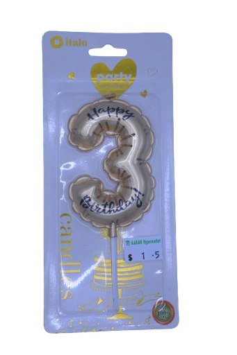 [A17442] Italo Birthday Candles No Ph-100-3