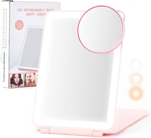 [A18802] Led Rechargeable Travel Vanity Mirror Xr-2177