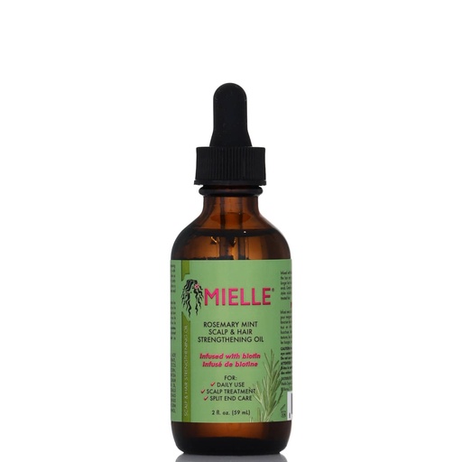 [A19602] Mielle Rosemary Mint Scalp&Hair Strengthening oil infused 59ml