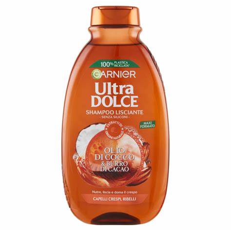 [A21468] Garnier Ultra Dolce Shampoo Olio Di Cocco &Burro Di Cacao 300ml