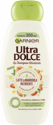 [A21470] Garnier Ultra Dolce Shampoo Latte Di Mandorla Nutriente 300ml