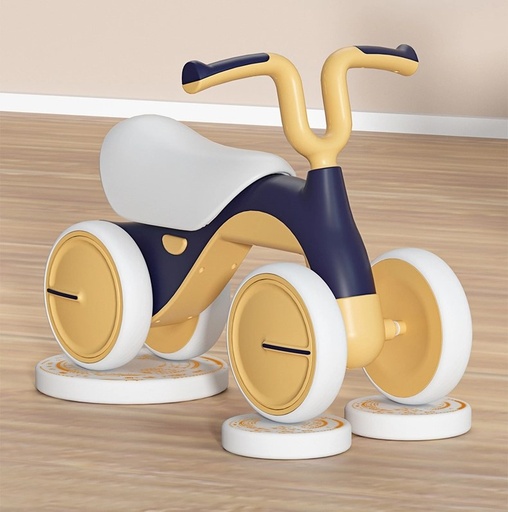 [A22076] XBK-C01 New Four-Wheel Rocking Car/Soft Leather Seats/Strong Load-Bearing Kids Swing Car