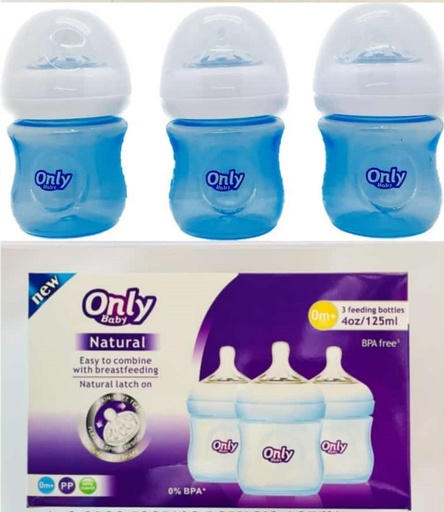 [A22193] Only Baby Natural Bottle Feed No:A-60-3 3pcs 2oz 60ml