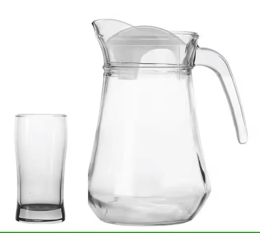 [A22271] Deli Glassware Qing Ping Guo Glass Water Set EH1002-1 ES6024/5L