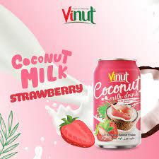 [A25481] Vinut Coconut Milk Drink With Strawberry Flavour 330ml