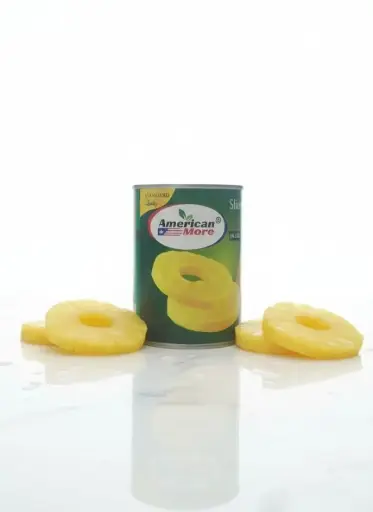 [A26469] American More Sliced Pineapple in light syrup 565g