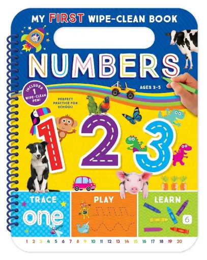 [A26479] Wipe-Clean first Numbers Learning Book 16p BK30133