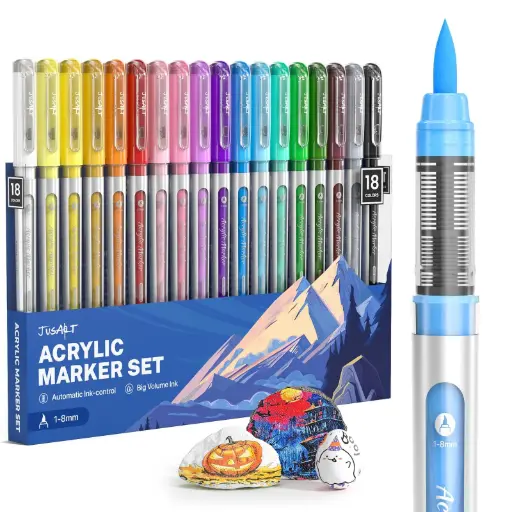 [A26860] Art Maker/Painting Pens 18 COLORS Qbt/72777