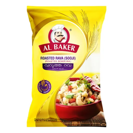 [A27591] Al Baker Roasted Rava(Sooji/Semolina) 1kg