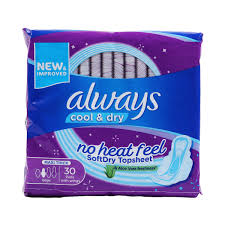 Always cool & dry no heat feel 30pcs