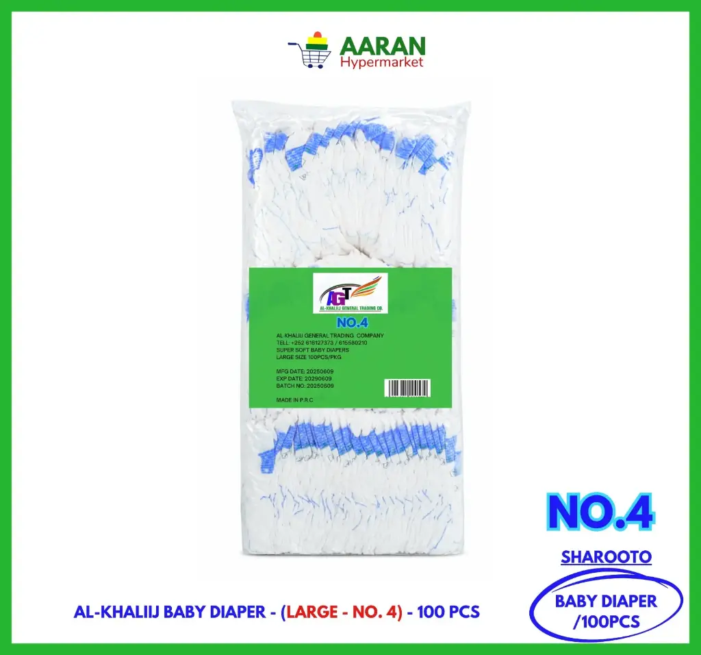 Baby Diaper Large No 4 (Al-Khaliij) 100Pcs