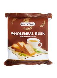 Bakers world wholemeal rusk 200g