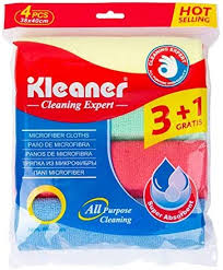 CLOTHS MICROFIBER 4PCS