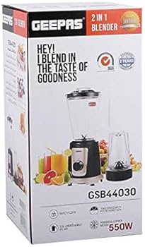 Geepas 2 In 1 Blender Gsb44030