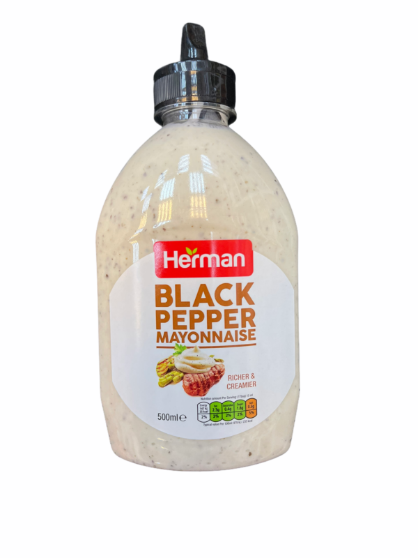 Herman Mayonnaise Black Paper 500g