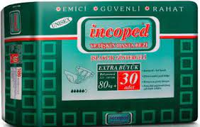 Incoped adult diaper wetness Xl 30pcs 80kg