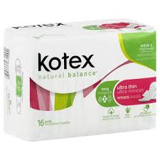 Kotex natural balance  33pcs