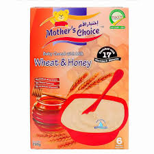 Mothers choice cereal wheat & honey 250gr
