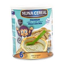 Nuna Premium Wheat With Milk Cereal  6+ 350g