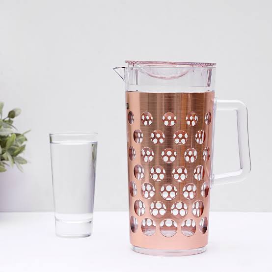 Rf 8227  Rose Gold  Acrylic Jug