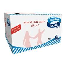 Saudi milk low fat 12pcs ctn