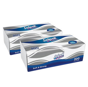 Selpak comfort hygienic white tissues 300