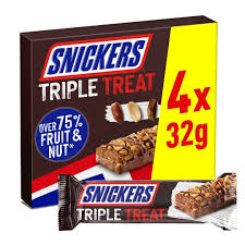 Snickers triple treat fruit nut&chocolate 4x32g