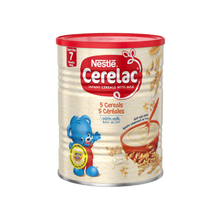 Cerelac 5cereals with milk avec dulait 400g