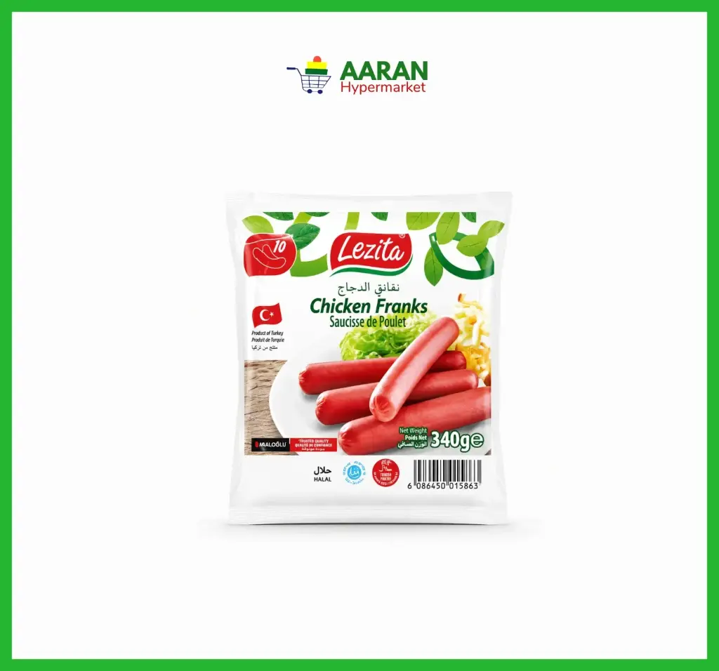 Lezita Frozen Chicken Franks 340gr