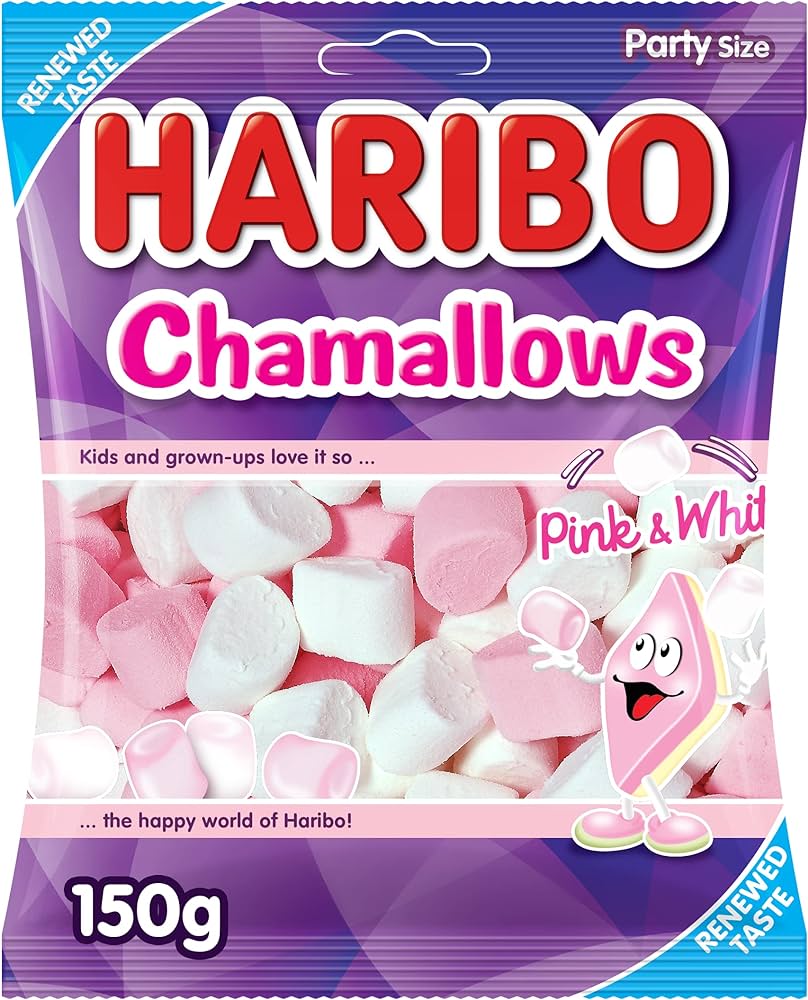 Haribo chamallows pink&white 150g
