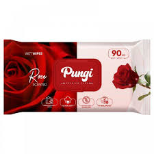 Pungi rose wet wipes scented 90pcs