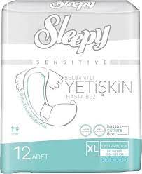 Sleepy Sensitive Belbantli Hasta Bezi Xl 12adet